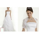 White Lace-up Satin & Tulle Luxury Wedding Dresses
