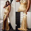 Free Shipping!QNEG0035 2011 New High Quality Strapless High Low Prom Dress