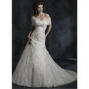 OL-0072 Freeshipping Gorgeous Bridal Watteau Train Wedding Dresses