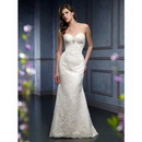 Floor-length Off-the-shoulder Appliques Lace-up Empire Wedding Dresses