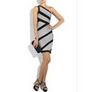 Sexy One-Shoulder Bandage Design Short Cocktail Celebrity Dresses