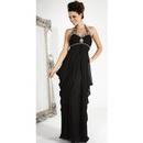Black Tulle & Halter Floor-length Celebrity Dresses