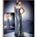 Free Shipping Hot Sale One Shoulder Shinning Evening Dress TBE2830 Mermaid Dress Wholesale