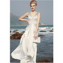 Sheath Column Beaded Neckline Elegant Floor Length Evening Dress