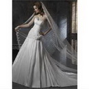 OL-0201 Freeshipping Gorgeous Bridal Watteau Train Wedding Dresses
