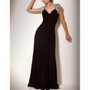 Sexy Beaded Shoulder Sweetheart Collar High Waist Evening Gown Chiffon Maternity Wedding Dresses