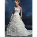 Ball Gown Strapless Stylish Floor-Length Wedding Dresses