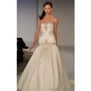 Mermaid Bridal Design Floor Length Beaded White Color Celebrity Dress