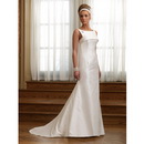 Free Shipping Hot Sale Bridal Watteau Train Wedding Dresses 1868