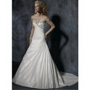 OL-0054 Freeshipping Gorgeous A-line Bridal Watteau Train Wedding Dresses