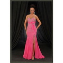 Pink Sweetheart Beading Mermaid Trumpet Trail Prom Dresses