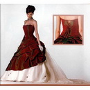 Custom-made Red Europe Style Wedding Gown