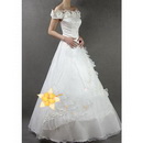 Princess Lace Embroidery Wedding Dresses Ankle-length Evening Dress