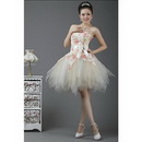Free Shipping Newest Married Short Gowns/Toast Evening Dress/Party Dress 100% Hot Sell