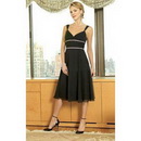 Tea-length Straps Inverted Triangle Dropped Wedding Dresses