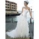 Free Shipping Stylish Sweetheart Sheath Mermaid Bridal Dress/ Wedding Gown/evening Gown/bridesmaid Dress/wedding Accessory/veil