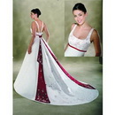 Freeshipping Gorgeous Bridal Watteau Train Wedding Dresses