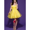 A-line Beading Sweetheart Sleeveless Backless Short Homecoming Dresses