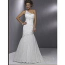 Freeshipping DL703 Gorgeous Bridal Watteau Train Wedding Dresses