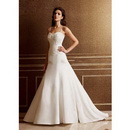 Satin & Halter Floor-length Sleeveless Luxury Wedding Dresses