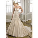 Elegant & Luxurious Beaded Embroidery Floor Length Wedding Dress