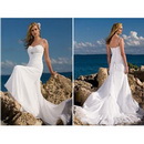 New Arrival Princess Floor-Length Sleeveless Bosom Big Bowknot A-Line Wedding Dresses