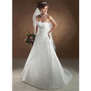 Backless Lace Up Strapless Floor-Length Wedding Dresses