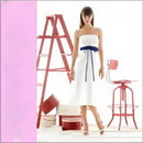Satin Strapless Halter  Tea-length Sashes / Ribbons Wedding Dresses