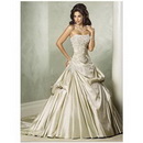 Strapless Satin Sheath Column Floor Length Wedding Dresses