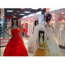 Floor-length Sleeveless Beading Satin Chic & Modern Chiffon Empire Wedding Dresses