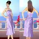 Zipper Backless Ribbons Tiered Purple Elegant Empire Wedding Dresses