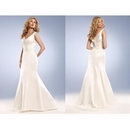 A-line V-neck Strapless Elastic Silk-like Satin Winter Classic & Timeless Luxury Wedding Dresses