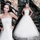 Hourglass Strapless Princess Sweetheart Tulle Misses Luxury Wedding Dresses
