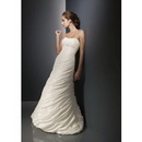 Sleeveless Off-the-shoulder Floor-Length Lace Sheath Bridal Wedding Dresses