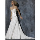 OL-0023 Best Selling Gorgeous Bridal Watteau Train Wedding Dresses