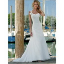 Freeshipping Gorgeous Bridal Watteau Train Wedding Dresses
