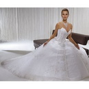 Lace Strapless Style Chapel Train Floor Length Prom Dress