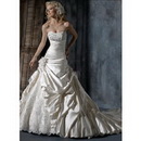 New Style Beaded Strapless Floor-length Strapless Wedding Dresses