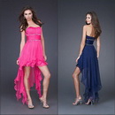 Free Shipping!QNEG006-A 2011 New High Quality Strapless High Low Prom Dress