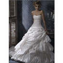 Flowers Court Train Floor-length Wedding Dresses