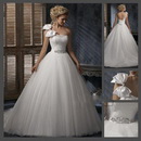 2011 Slim Line Gown with One-shoulder Wedding Dresses Fabric Chiffon Color White, Ivory