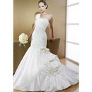 Mermaid Floor-length One Shoulder Side-Draped Elegant Luxury Wedding Dresses