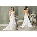 WD-0754 Free Shipping A-Line Gorgeous Bridal Watteau Train Wedding Dresses