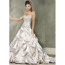 Ivory Off-the-shoulder Draped Wedding Dresses Embroidery Princess Wedding Dresses