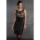 Sleeveless Satin Hourglass Draped Short Prom Dresses