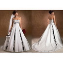 WG-0771 Free Shipping A-Line Gorgeous Bridal Watteau Train Wedding Dresses