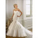 W591 New Style Organza Strapless Sweetheart Neckline Wedding Dress