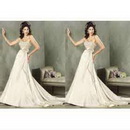 Backless Sleeveless Sashes Elegant Elastic Silk-like Satin Luxury Wedding Dresses