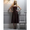 Classic & Timeless Strapless Tea-length Chiffon Wedding Dresses
