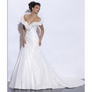 White Ruffle Floor-Length Halter Wedding Dresses